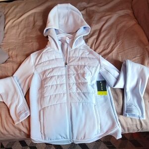 Tek Gear Women's Deco Mixed Media Jacket - small - blue